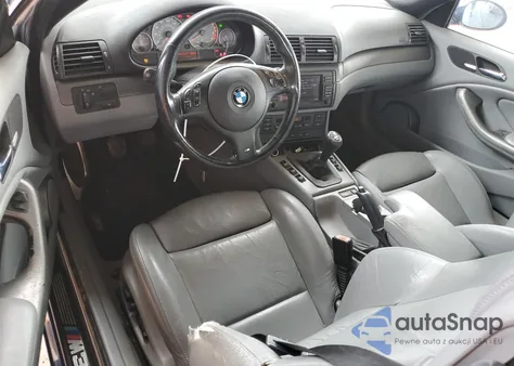 2002 BMW M3 z USA, uszkodzony, nr VIN WBSBR93422EX22540